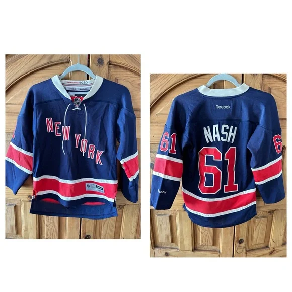 Reebok NHL New York Rangers Rick Nash #61 Jersey Youth size S/M